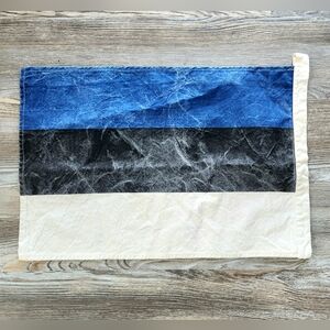 Pottery Barn Kids Estonia Cotton Flag 16x24 Inch Factory Distressed Home Decor